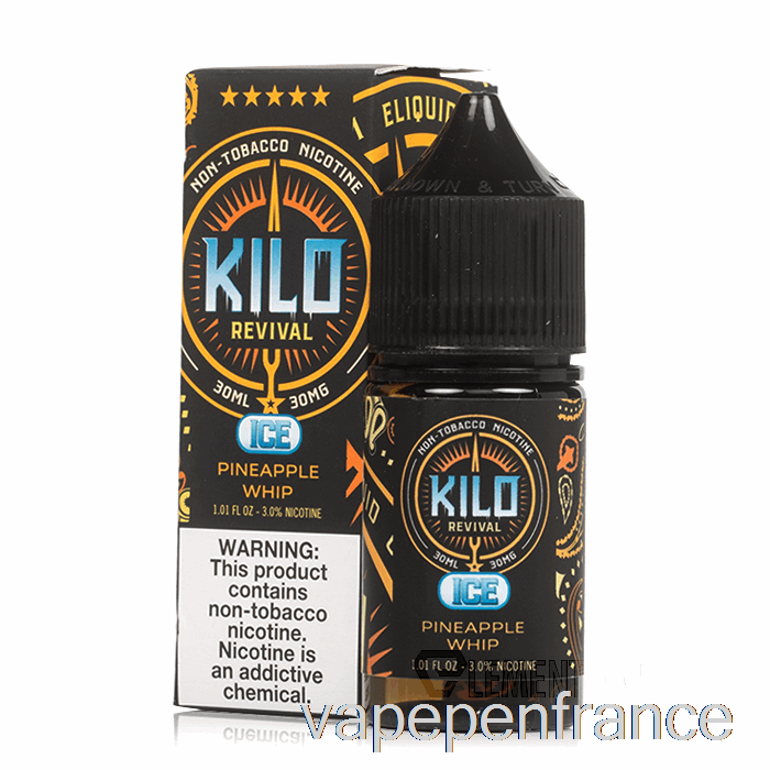 Fouet à L'ananas Glacé - Kilo De Sels De Renaissance - 30 Ml 30 Mg Stylo Vape